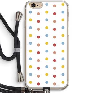 CaseCompany Bollen: iPhone 6 / 6S Transparant Hoesje met koord