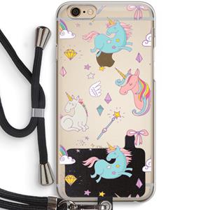 CaseCompany Fantasiewereld: iPhone 6 / 6S Transparant Hoesje met koord
