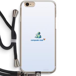 CaseCompany MSN: iPhone 6 / 6S Transparant Hoesje met koord