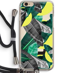 CaseCompany Fantasie jungle: iPhone 6 / 6S Transparant Hoesje met koord