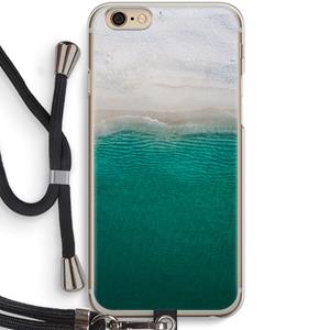 CaseCompany Stranded: iPhone 6 / 6S Transparant Hoesje met koord