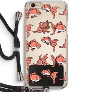 CaseCompany Blub: iPhone 6 / 6S Transparant Hoesje met koord
