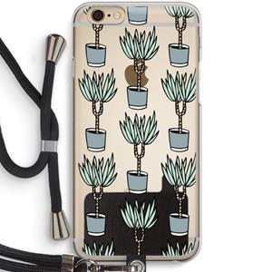 CaseCompany Boompje: iPhone 6 / 6S Transparant Hoesje met koord