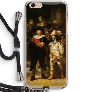 CaseCompany De Nachtwacht: iPhone 6 / 6S Transparant Hoesje met koord