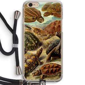CaseCompany Haeckel Chelonia: iPhone 6 / 6S Transparant Hoesje met koord