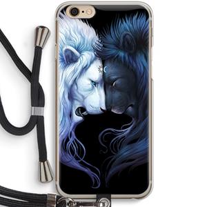 CaseCompany Brotherhood: iPhone 6 / 6S Transparant Hoesje met koord