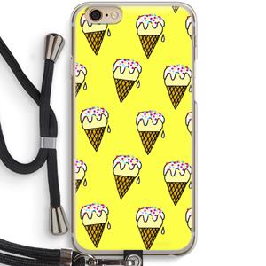 CaseCompany Isjes: iPhone 6 / 6S Transparant Hoesje met koord