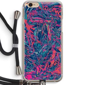 CaseCompany Sleeping Dreams: iPhone 6 / 6S Transparant Hoesje met koord