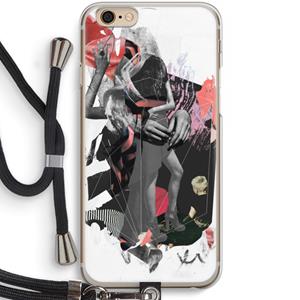 CaseCompany Dissimulation du réel: iPhone 6 / 6S Transparant Hoesje met koord