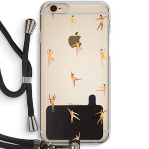 CaseCompany Dans #2: iPhone 6 / 6S Transparant Hoesje met koord
