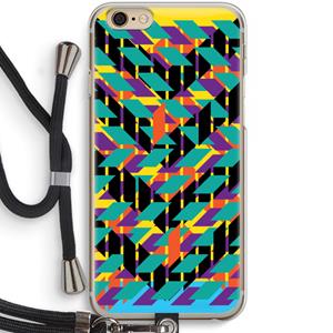 CaseCompany Skew Bee 1: iPhone 6 / 6S Transparant Hoesje met koord