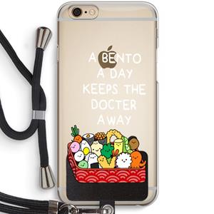 CaseCompany Bento a day: iPhone 6 / 6S Transparant Hoesje met koord