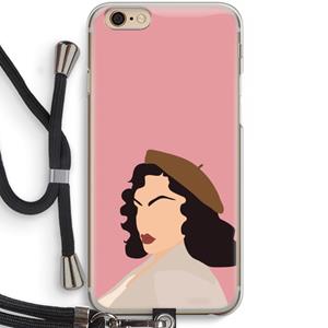 CaseCompany Confidence: iPhone 6 / 6S Transparant Hoesje met koord