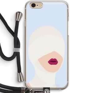 CaseCompany Incognito: iPhone 6 / 6S Transparant Hoesje met koord