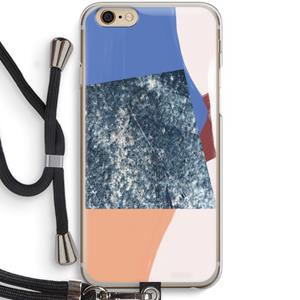CaseCompany Billy: iPhone 6 / 6S Transparant Hoesje met koord