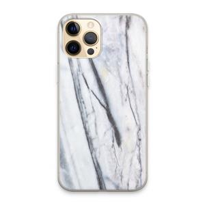 CaseCompany Gestreepte marmer: iPhone 13 Pro Max Transparant Hoesje