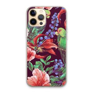 CaseCompany Papegaaien: iPhone 13 Pro Max Transparant Hoesje