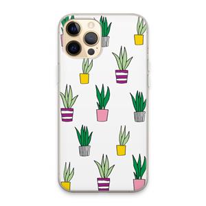 CaseCompany Sanseveria: iPhone 13 Pro Max Transparant Hoesje