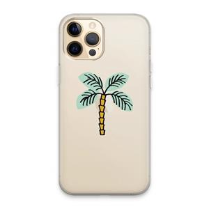 CaseCompany Palmboom: iPhone 13 Pro Max Transparant Hoesje