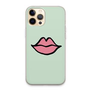 CaseCompany Kusje: iPhone 13 Pro Max Transparant Hoesje