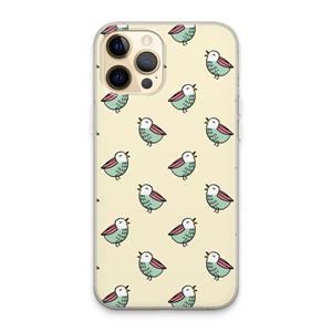 CaseCompany Vogeltjes: iPhone 13 Pro Max Transparant Hoesje