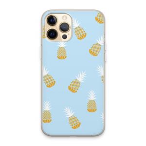 CaseCompany Ananasjes: iPhone 13 Pro Max Transparant Hoesje