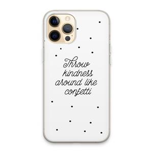 CaseCompany Confetti: iPhone 13 Pro Max Transparant Hoesje