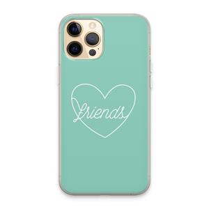 CaseCompany Friends heart pastel: iPhone 13 Pro Max Transparant Hoesje