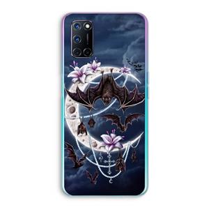 CaseCompany Vleermuizen Maan: Oppo A92 Transparant Hoesje
