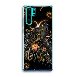 CaseCompany Huilende Wolf: Huawei P30 Pro Transparant Hoesje