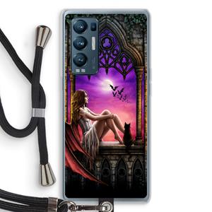 CaseCompany Kinderen van de nacht: Oppo Find X3 Neo Transparant Hoesje met koord