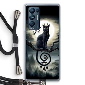 CaseCompany Moonlight Companions: Oppo Find X3 Neo Transparant Hoesje met koord