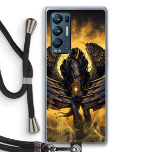 CaseCompany Pegasus: Oppo Find X3 Neo Transparant Hoesje met koord