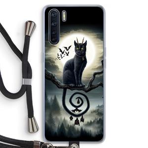 CaseCompany Moonlight Companions: Oppo A91 Transparant Hoesje met koord