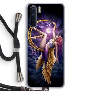 CaseCompany Aerial Angel: Oppo A91 Transparant Hoesje met koord