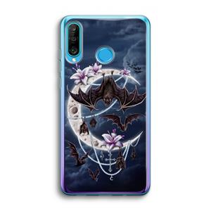 CaseCompany Vleermuizen Maan: Huawei P30 Lite Transparant Hoesje