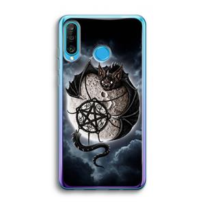 CaseCompany Volle maan: Huawei P30 Lite Transparant Hoesje