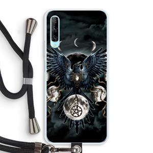 CaseCompany Sinister Wings: Huawei P Smart Pro Transparant Hoesje met koord