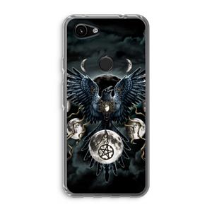 CaseCompany Sinister Wings: Google Pixel 3a Transparant Hoesje