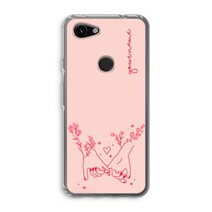 CaseCompany Best Friends: Google Pixel 3a Transparant Hoesje