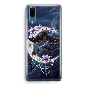CaseCompany Vleermuizen Maan: Huawei P20 Transparant Hoesje
