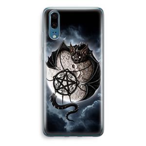 CaseCompany Volle maan: Huawei P20 Transparant Hoesje