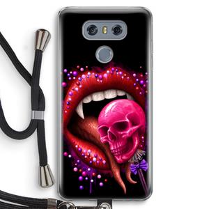 CaseCompany Dodelijk zoet: LG G6 Transparant Hoesje met koord