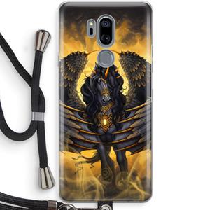 CaseCompany Pegasus: LG G7 Thinq Transparant Hoesje met koord