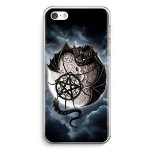 CaseCompany Volle maan: iPhone 5 / 5S / SE Transparant Hoesje