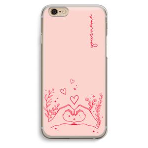 CaseCompany Love is in the air: iPhone 6 / 6S Transparant Hoesje