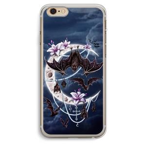 CaseCompany Vleermuizen Maan: iPhone 6 Plus / 6S Plus Transparant Hoesje