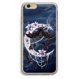 CaseCompany Vleermuizen Maan: iPhone 6 Plus / 6S Plus Transparant Hoesje