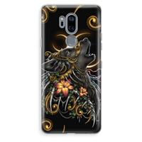 CaseCompany Huilende Wolf: LG G7 Thinq Transparant Hoesje