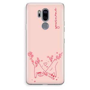 CaseCompany Best Friends: LG G7 Thinq Transparant Hoesje